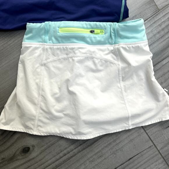 Athleta Girls Tennis Graphic Chi Rules Active Wear Set Shirt Tank Size 8/10 - Picture 4 of 6